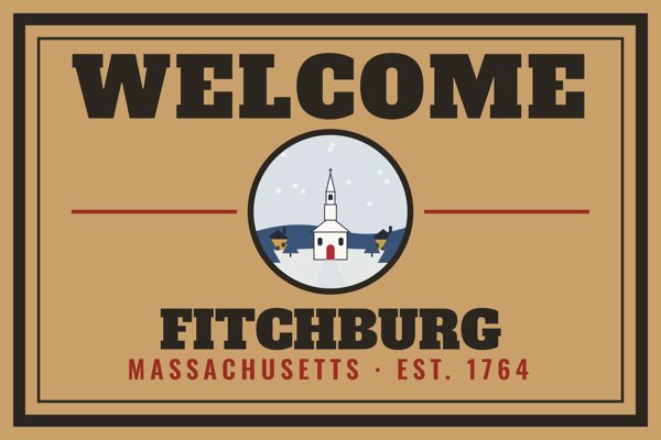 Fitchburg Welcome Doormat artwork detail