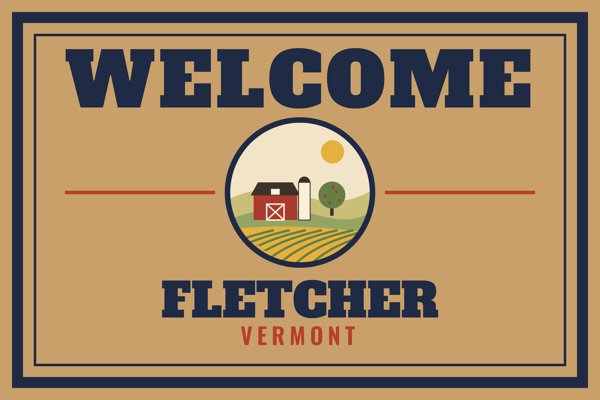 Fletcher Welcome Doormat artwork detail