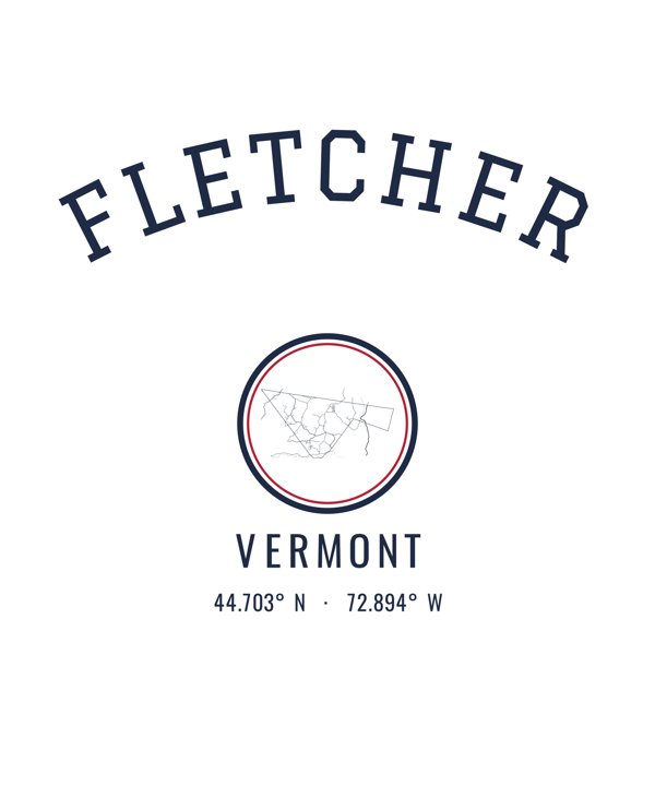 Fletcher Hometown Ornament artwork detail
