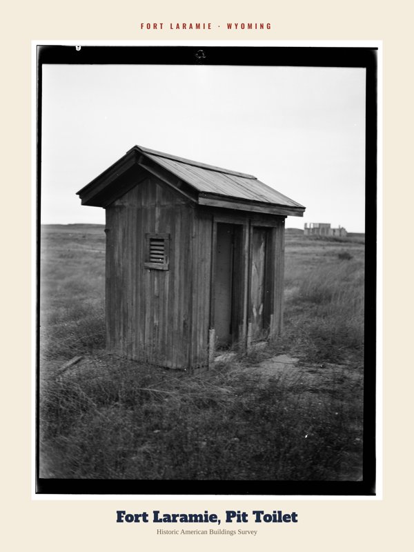 Fort Laramie Fort Laramie, Pit Toilet Archive Print artwork detail