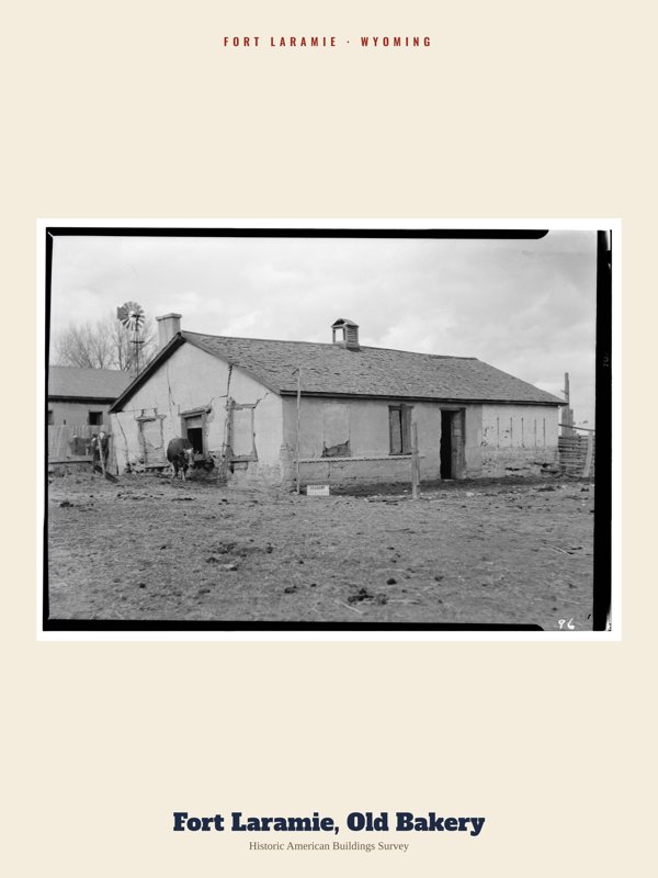 Fort Laramie Fort Laramie, Old Bakery Archive Print artwork detail