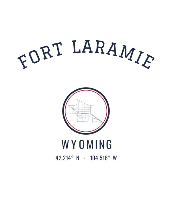 Fort Laramie Hometown Ornament artwork detail