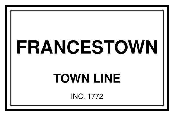 Francestown Town Line Mug artwork detail