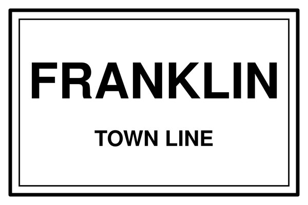Franklin Town Line Mug artwork detail
