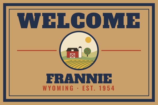 Frannie Welcome Doormat artwork detail