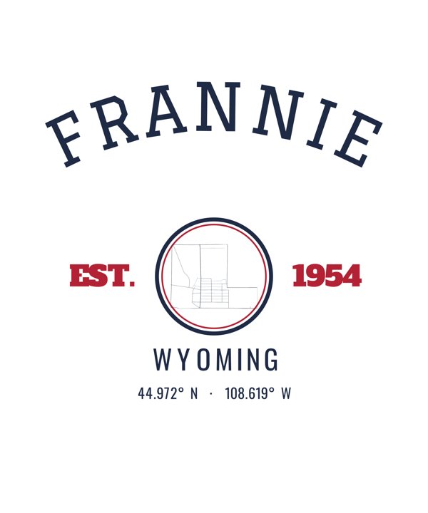 Frannie Hometown Ornament artwork detail