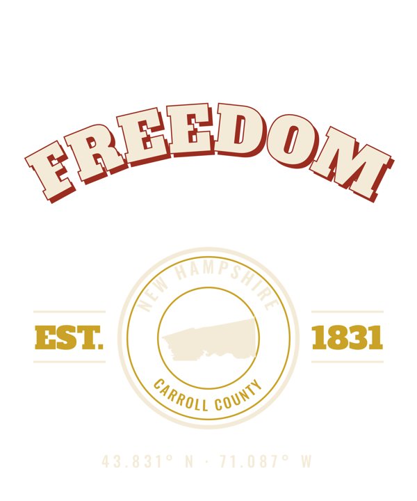 Freedom Varsity Crewneck artwork detail