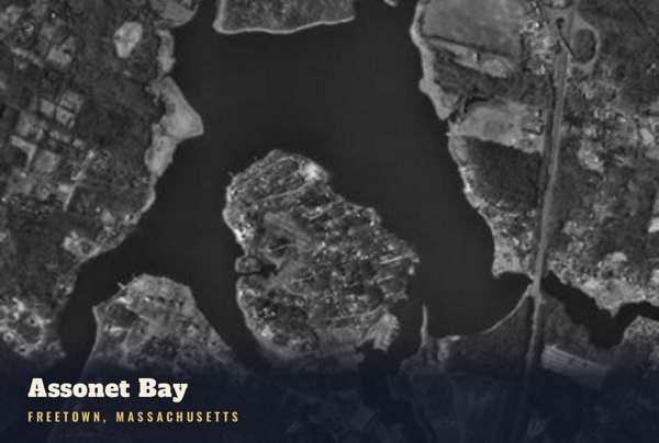 Freetown Assonet Bay Postcard artwork detail