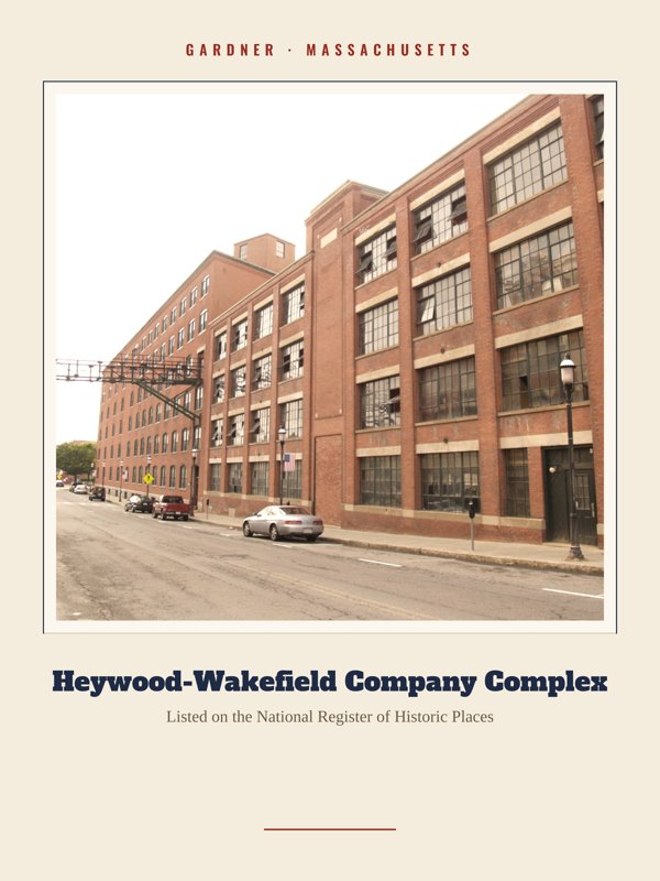 Gardner Heywood-Wakefield Company Complex Landmark Print artwork detail