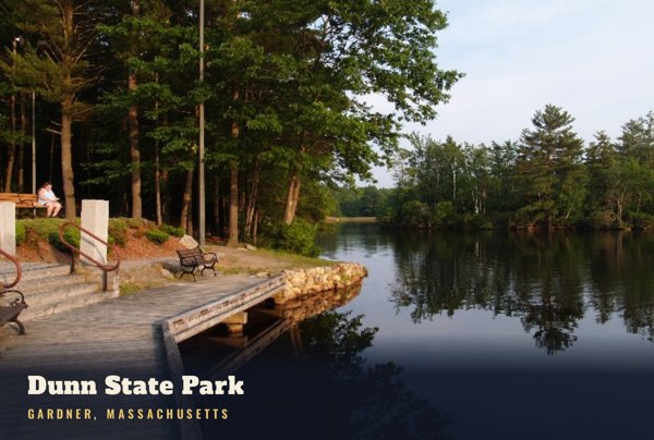 Gardner Dunn State Park Postcard artwork detail