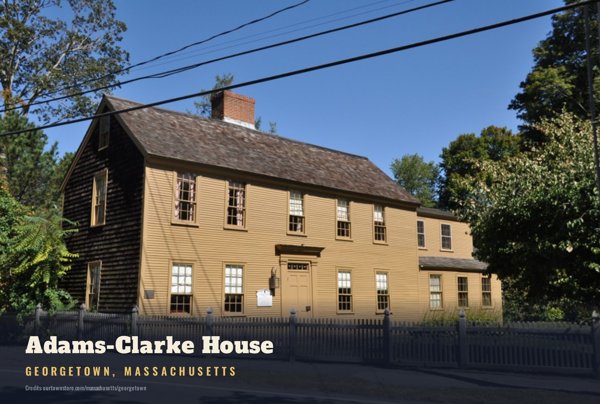 Georgetown Adams-Clarke House Postcard artwork detail