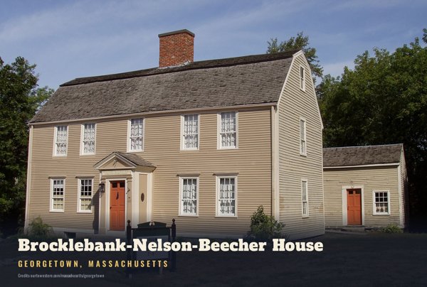 Georgetown Brocklebank-Nelson-Beecher House Postcard artwork detail