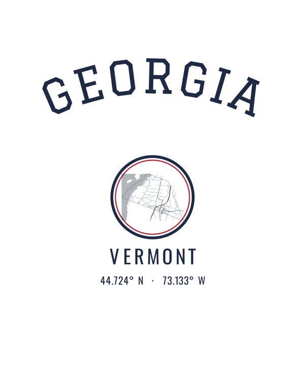 Georgia Est. Tumbler artwork detail