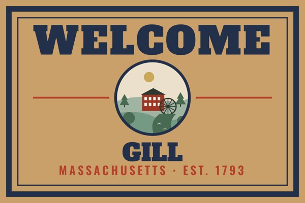 Gill Welcome Doormat artwork detail
