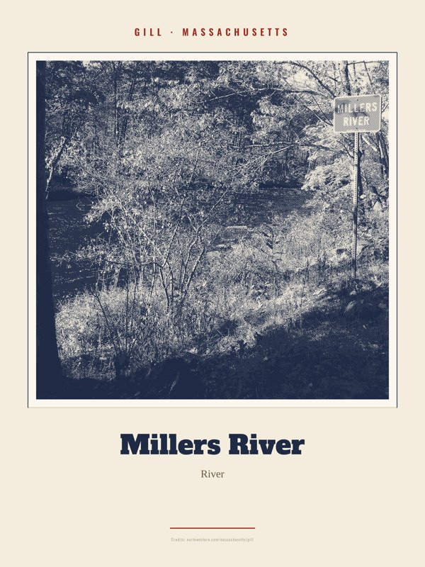 Gill Millers River Landmark Print artwork detail