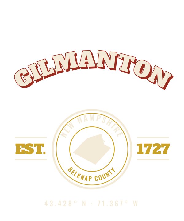 Gilmanton Est. Tee artwork detail