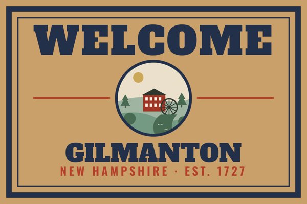 Gilmanton Welcome Doormat artwork detail
