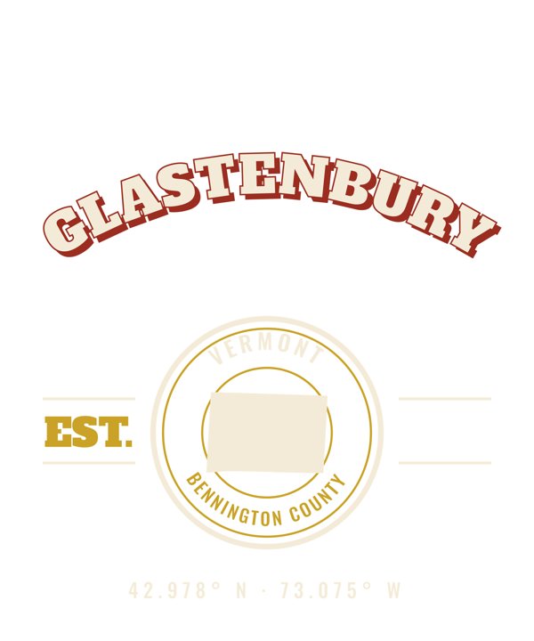Glastenbury Est. Tee artwork detail