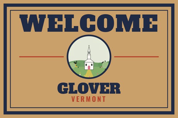 Glover Welcome Doormat artwork detail