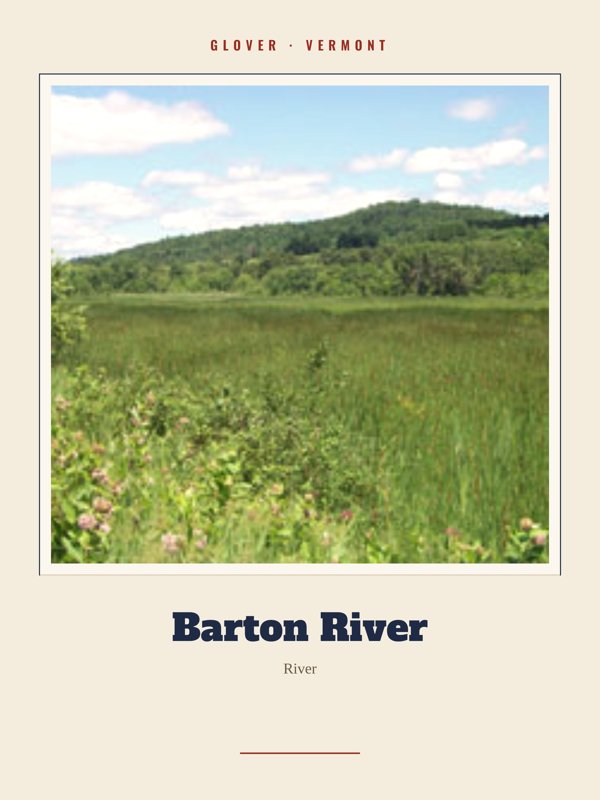 Glover Barton River Landmark Print artwork detail