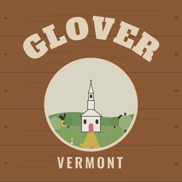 Glover Hometown Wood Sign artwork detail