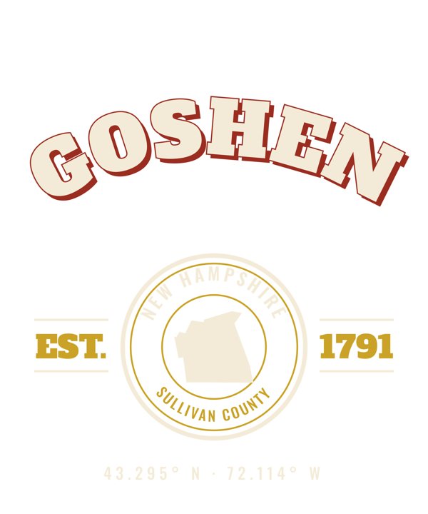 Goshen Est. Tee artwork detail