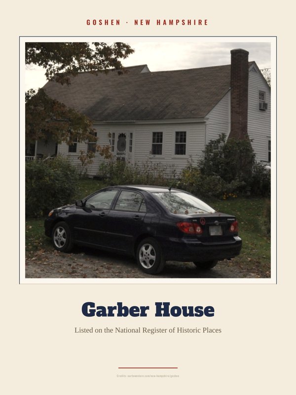 Goshen Garber House Landmark Print artwork detail
