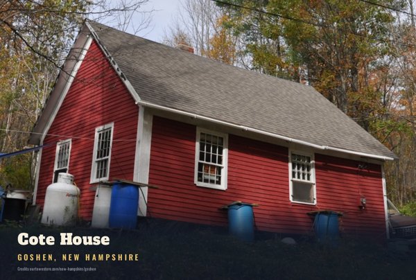 Goshen Cote House Postcard artwork detail