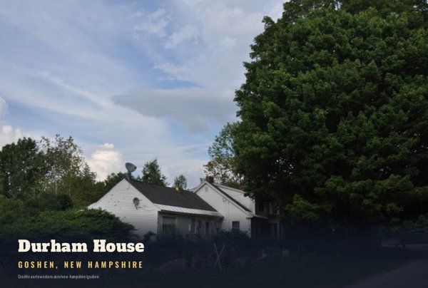 Goshen Durham House Postcard artwork detail