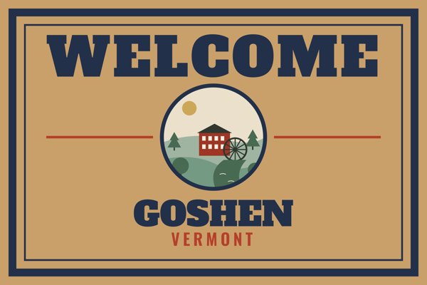 Goshen Welcome Doormat artwork detail