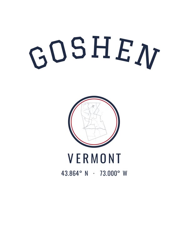Goshen Est. Tumbler artwork detail