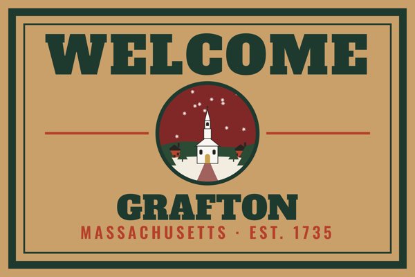 Grafton Welcome Doormat artwork detail