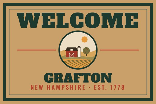 Grafton Welcome Doormat artwork detail