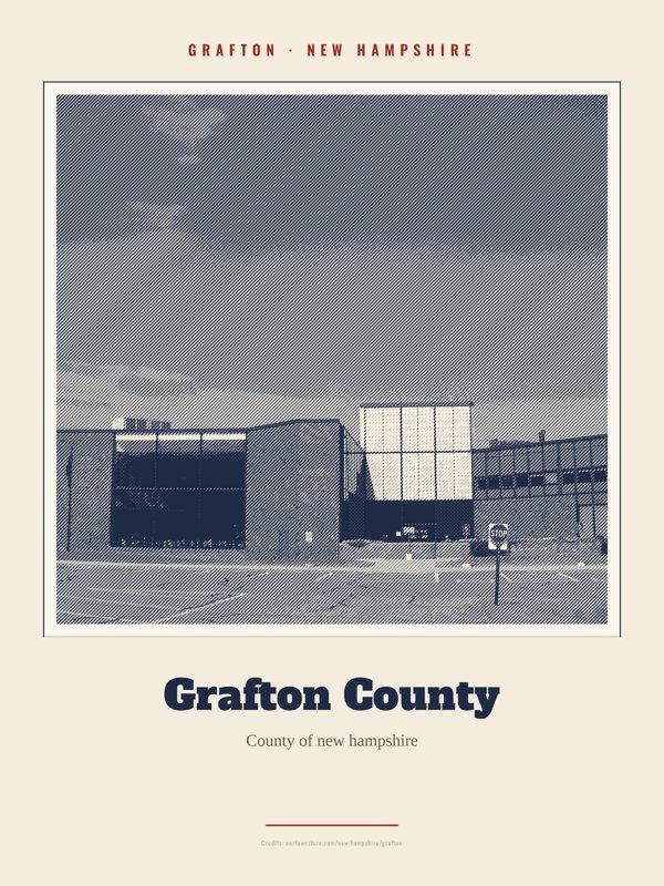 Grafton Grafton County Landmark Print artwork detail