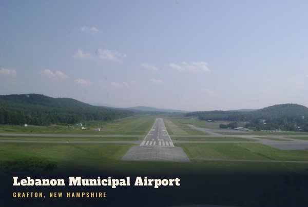 Grafton Lebanon Municipal Airport Postcard artwork detail