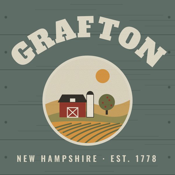 Grafton Hometown Wood Sign artwork detail