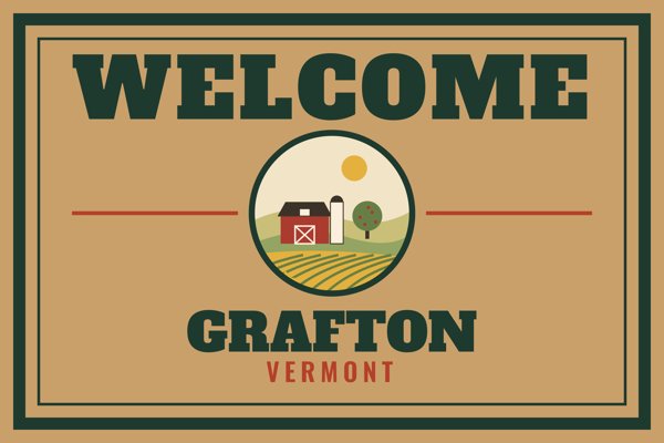 Grafton Welcome Doormat artwork detail