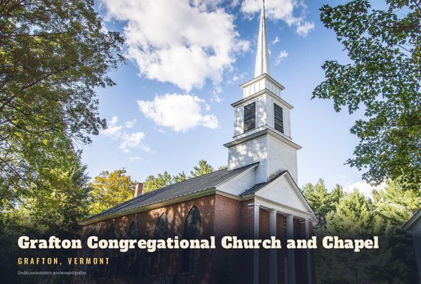 Grafton Grafton Congregational Church and Chapel Postcard artwork detail
