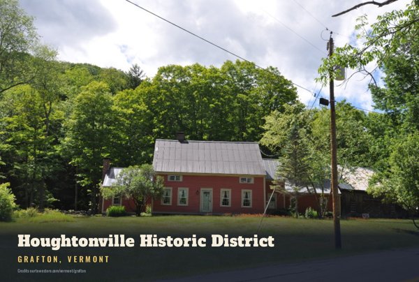 Grafton Houghtonville Historic District Postcard artwork detail