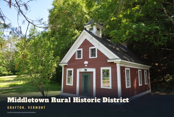 Grafton Middletown Rural Historic District Postcard artwork detail