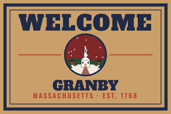 Granby Welcome Doormat artwork detail