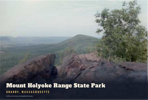 Granby Mount Holyoke Range State Park Postcard artwork detail