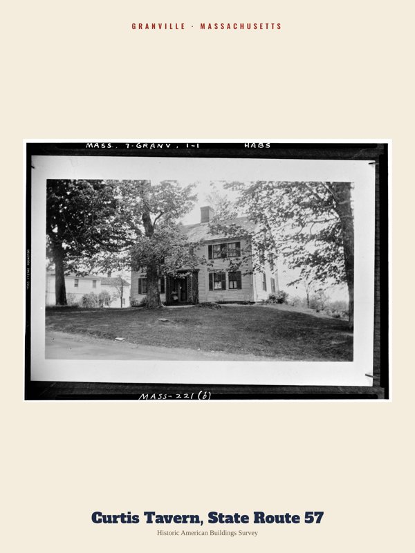 Granville Curtis Tavern, State Route 57 Archive Print artwork detail