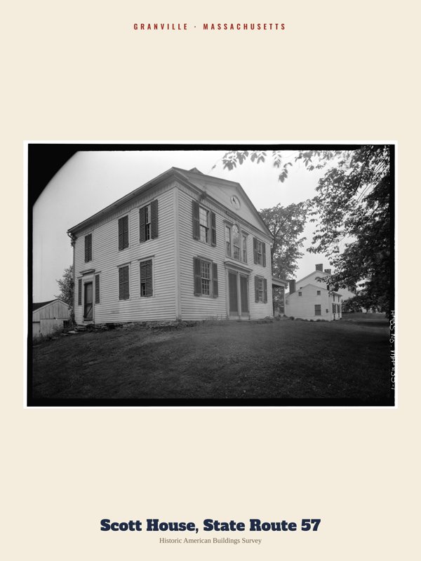 Granville Scott House, State Route 57 Archive Print artwork detail