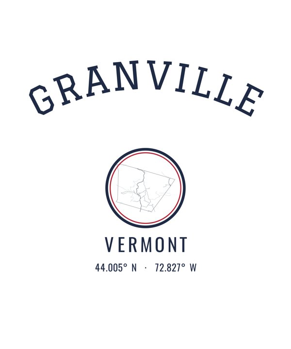 Granville Hometown Ornament artwork detail