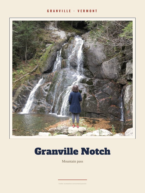 Granville Granville Notch Landmark Print artwork detail