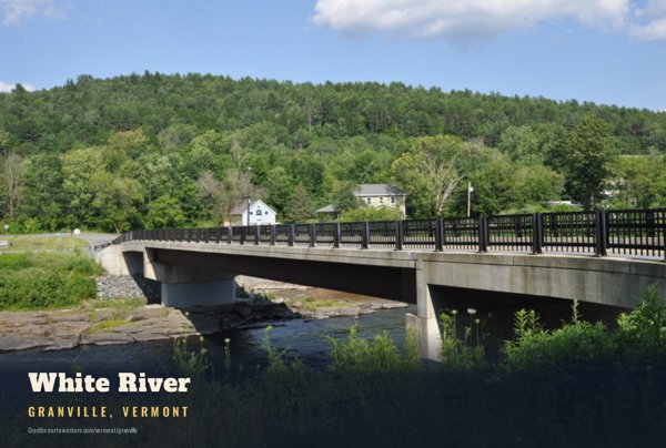 Granville White River Postcard artwork detail