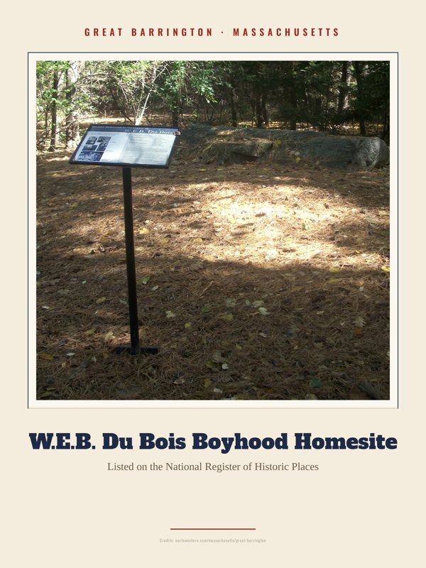 Great Barrington W.E.B. Du Bois Boyhood Homesite Landmark Print artwork detail