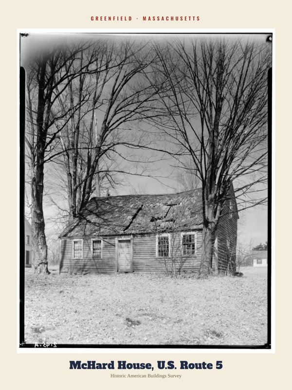 Greenfield McHard House, U.S. Route 5 Archive Print artwork detail