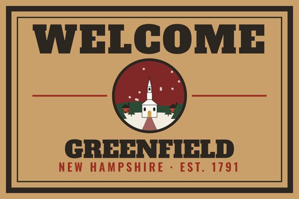 Greenfield Welcome Doormat artwork detail